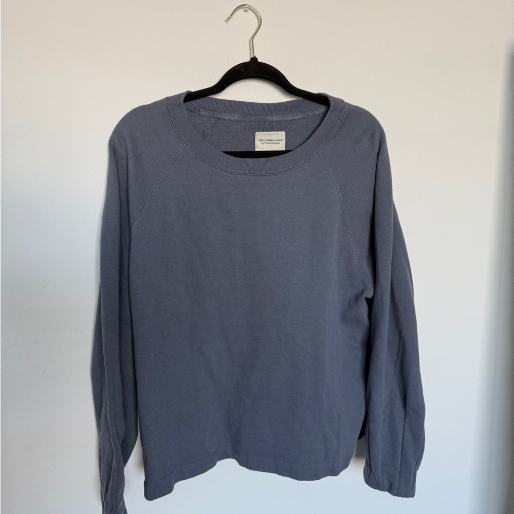 Abercrombie & Fitch XL Women's Dusty Blue Puff Sleeve Sweater